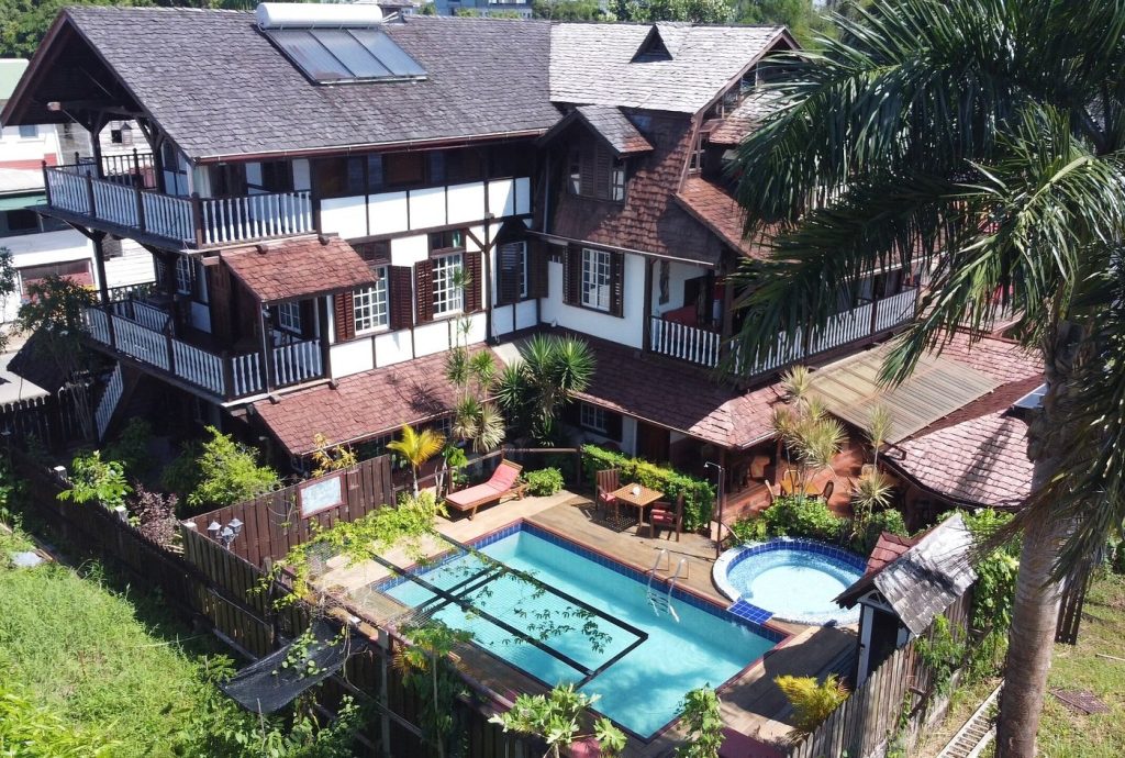 Het hotel in Paramaribo